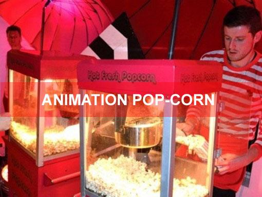 Animation pop corn pays bas