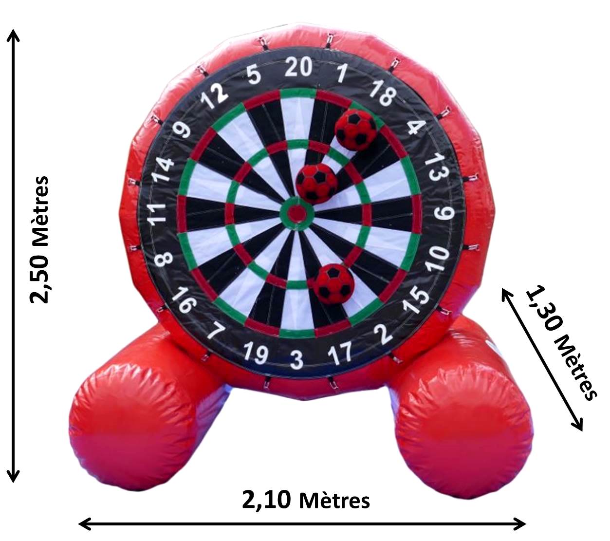 location cible géante foot dart foot jeu de fléchette géante