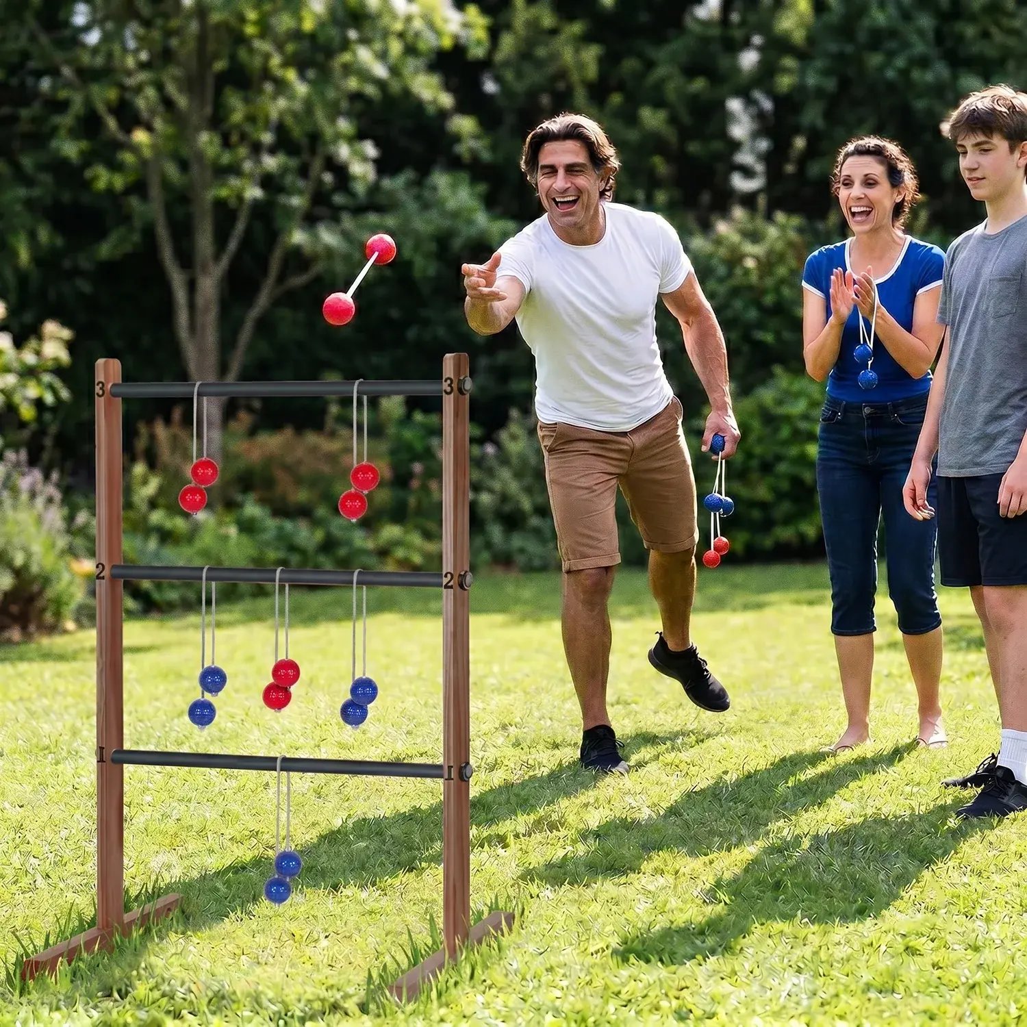 Ladder toss en bois