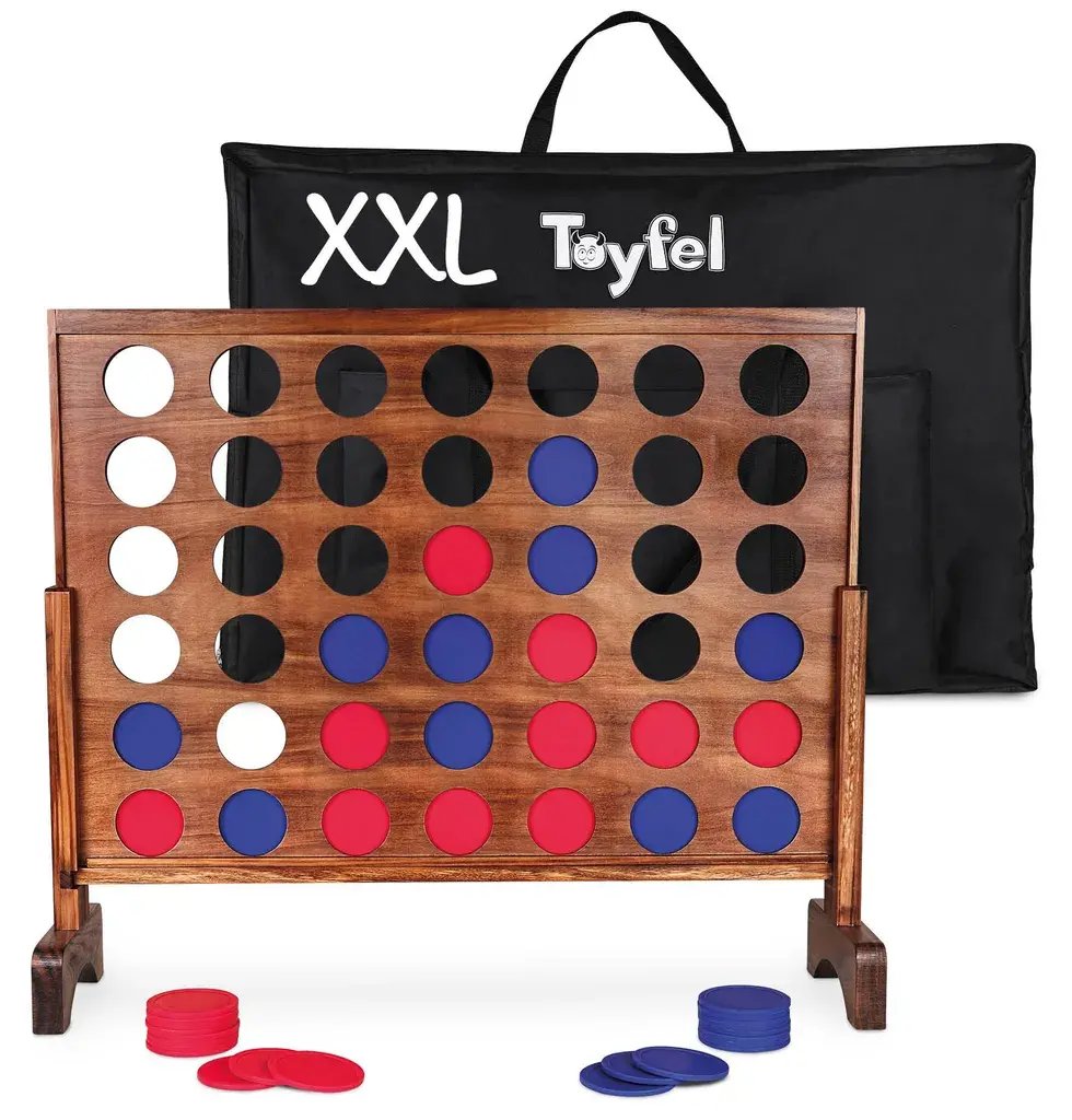 Puissance 4 en bois XXL